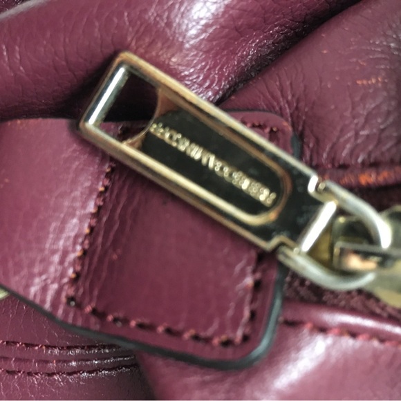 Rebecca Minkoff Leather Julian Backpack Tawny Port Burgundy Red Quilted - Picture 4 of 12